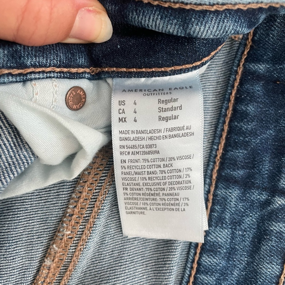 American Eagle strigid mom jeans